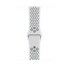 Szilikon Sport Apple Watch Szíj Fehér-Fekete, M/L, 42, 44, 45, 49mm