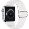 Rugalmas Szövet Apple Watch Szíj Fehér, 38, 40, 41mm