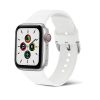 Csatos Szilikon Apple Watch Szíj Fehér, 38, 40, 41mm, M/L