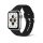 Csatos Szilikon Apple Watch Szíj Fekete, 38, 40, 41mm, M/L