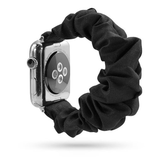 Frilly Apple Watch Szövet Szíj Fekete, 38, 40, 41mm