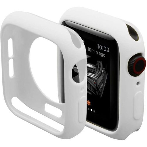 Soft Szilikon Apple Watch Tok Fehér, 40mm