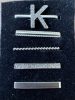 Apple Watch Szíj dekoráció, óraszíj ékszer - betűk K, Ezüst