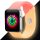 Sötétben Világító Apple Watch Szilikon Szíj Coral, M/L, 38, 40, 41mm