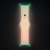 Sötétben Világító Apple Watch Szilikon Szíj Pink, M/L, 38, 40, 41mm