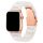 Műgyanta Apple Watch Szíj Fehér - Rose Gold, 42, 44, 45, 49mm