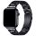 Műgyanta Apple Watch Szíj Fekete - Fekete, 38, 40, 41mm
