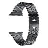 Octagon Rozsdamentes Acél Apple Watch Szíj Fekete, 42, 44, 45, 49mm