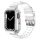 Átlátszó Szilikon Apple Watch Szíj és Tok Átlátszó, 42mm, 44mm, 45mm