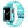 Átlátszó Szilikon Apple Watch Szíj és Tok Seafoam, 42mm, 44mm, 45mm